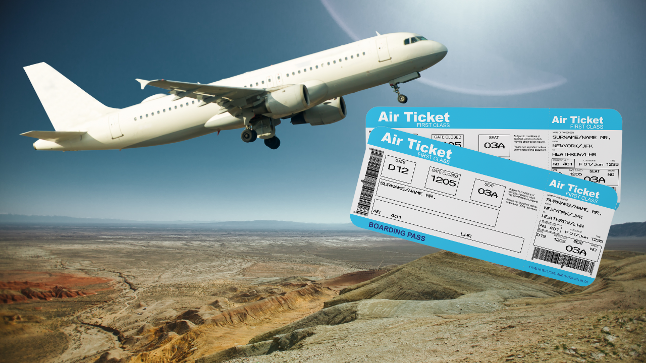 dummy flight ticket